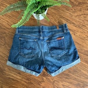 7 For All Mankind Cuffed Jean Shorts